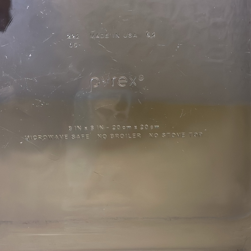 Pyrex Vintage Amethyst Glass Baking Dish - Purple 8” x 8” - Picture 6 of 6